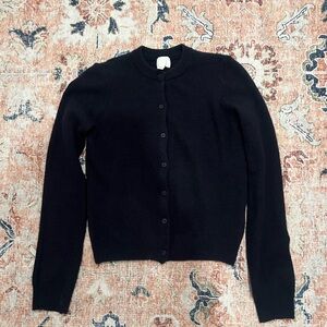 H&M navy Button-Up Cardigan